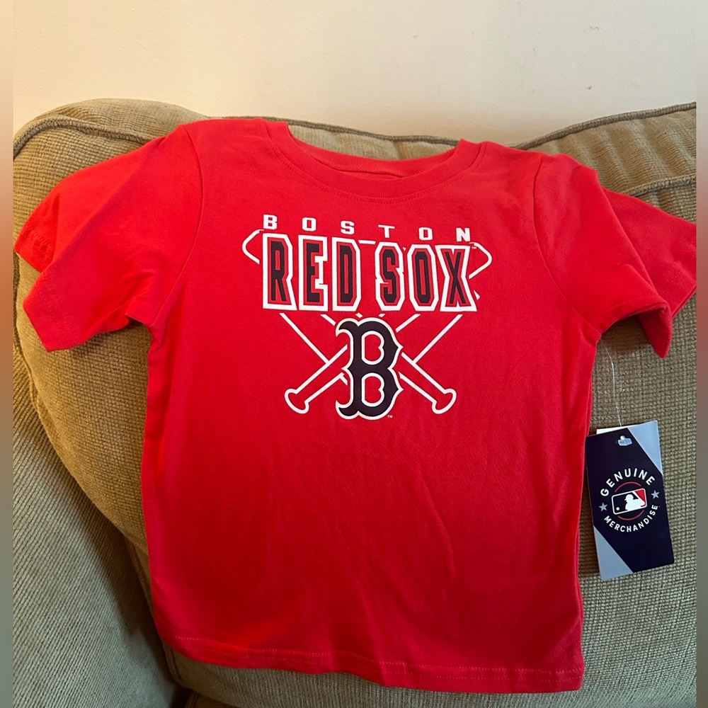 NWT-MLB genuine merchandise kids Red Sox short-sleeved shirt